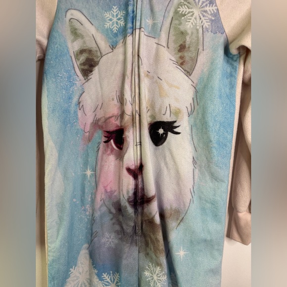 Llama one piece pajamas. Size:14/16 years old. - Picture 2 of 5